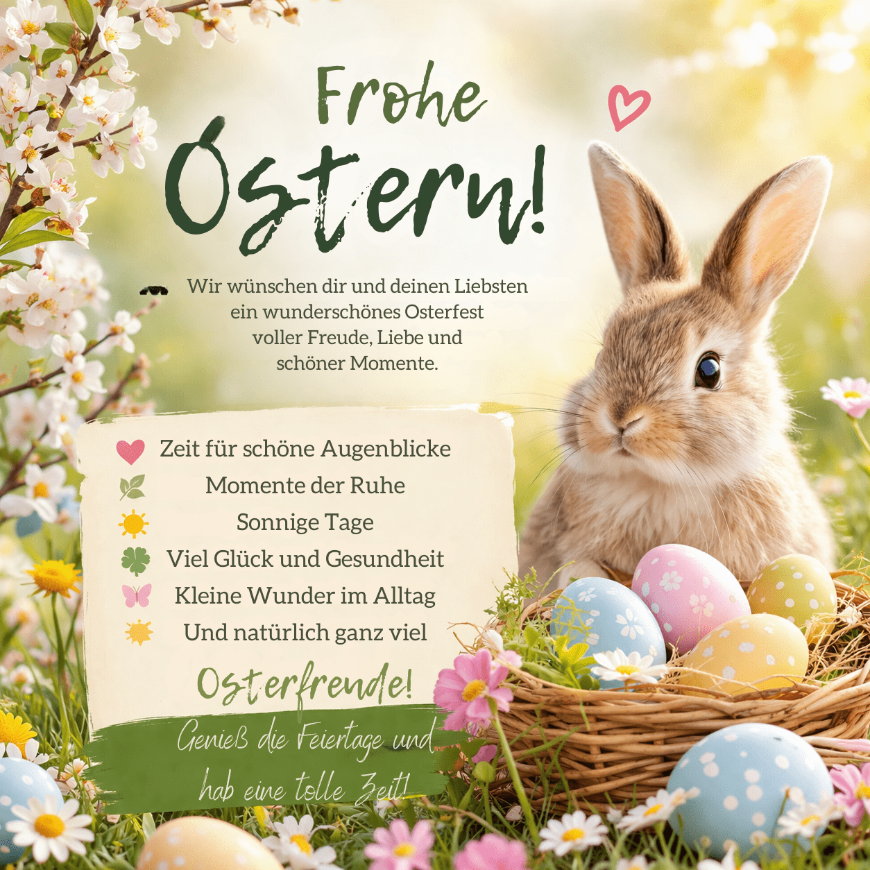 Frohe Ostern 2026 Frohe Ostern 2026